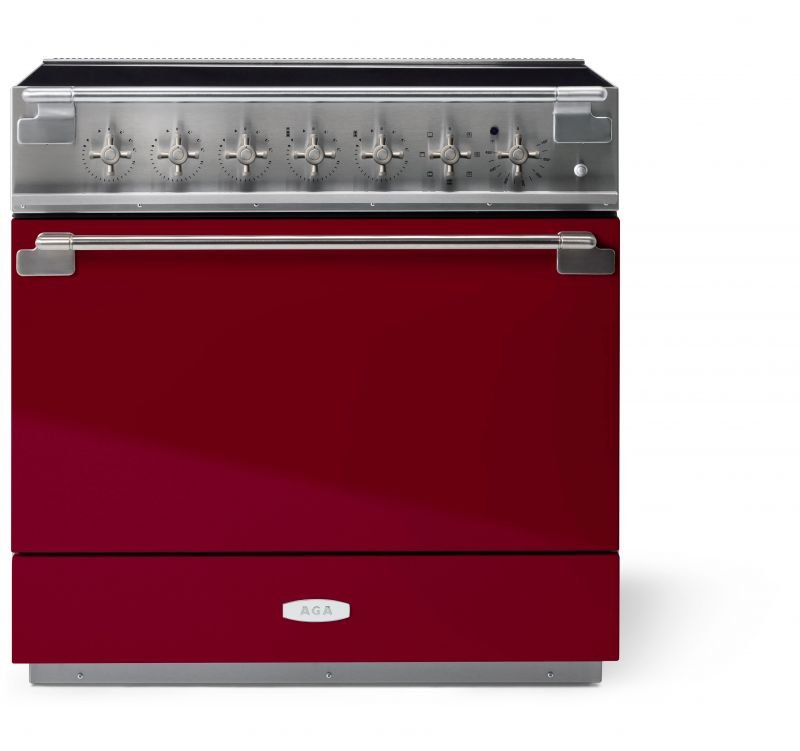 AGA 36" Induction Range, Cranberry
